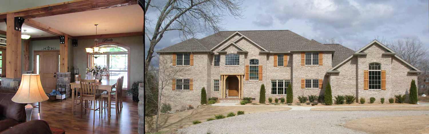 Image of Custom Kitchen, and Custom Built Home Exterior built by Bryan Bell Construction, Inc.